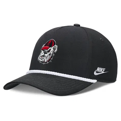 Nike Georgia Legacy Basketball Rope Rise  Unisex College Adjustable Hat In Black