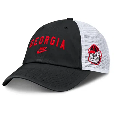 Nike Georgia Legacy Club  Men's College Trucker Adjustable Hat In White