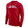 Nike Georgia  Men's College Long-sleeve T-shirt In Red