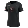 Nike Georgia Military Appreciation  Women's Dri-fit College T-shirt In Black