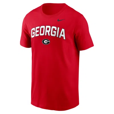 Nike Georgia Primetime Arch Stack  Men's College T-shirt In Red