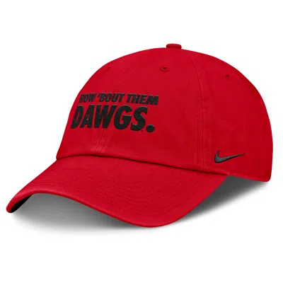 Nike Georgia Primetime Chant Club  Unisex College Adjustable Hat In Red