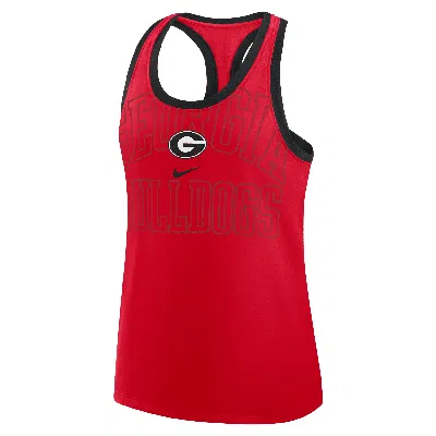 NIKE GEORGIA PRIMETIME SHADOW  WOMEN'S COLLEGE RACERBACK TANK TOP,1015855186