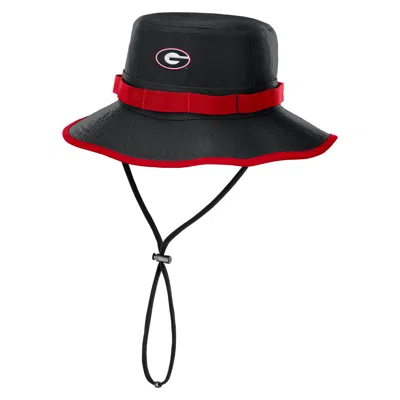 Nike Georgia Sideline Apex Boonie  Men's Dri-fit College Bucket Hat In Black