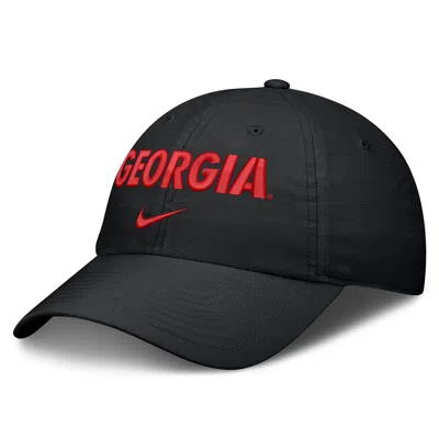 Nike Georgia Sideline Club Practice  Unisex College Adjustable Hat In Black
