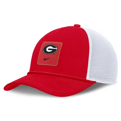 Nike Georgia Sideline Gameday Rope  Unisex College Trucker Adjustable Hat In Red