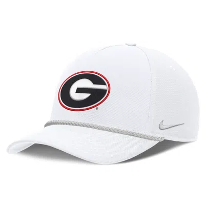 Nike Georgia Sideline Rope Rise  Unisex College Adjustable Hat In White