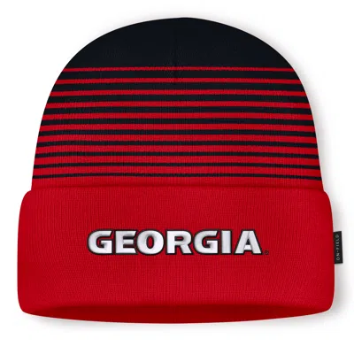Nike Georgia Sideline Utility  Unisex College Cuffed Beanie In Red