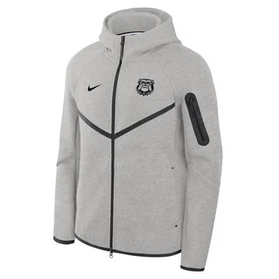 Nike Georgia Tech Fleece  Men's College Full-zip Hooded Jacket In Gray
