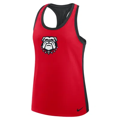 Nike Georgia  Women's Dri-fit College Racerback Tank Top In Red
