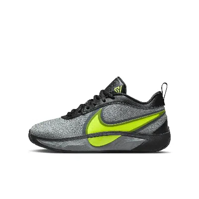 Nike Giannis Freak 6 Big Kids' Basketball Shoes In Black/cool Grey/volt