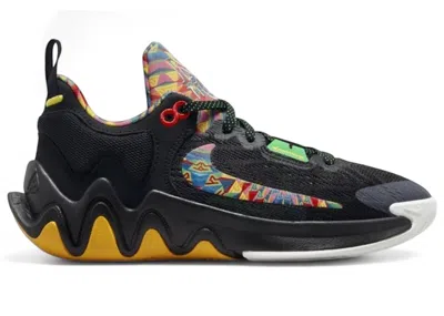 Pre-owned Nike Giannis Immortality 2 Kaleidoscope Sneakers In Black/electric Algae/university Gold
