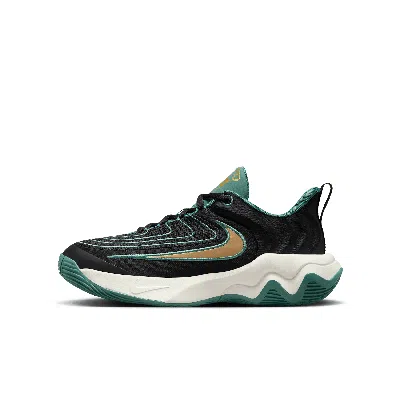 Nike Giannis Immortality 4 Big Kids' Basketball Shoes In Black/metallic Gold/bicoastal/pale Ivory
