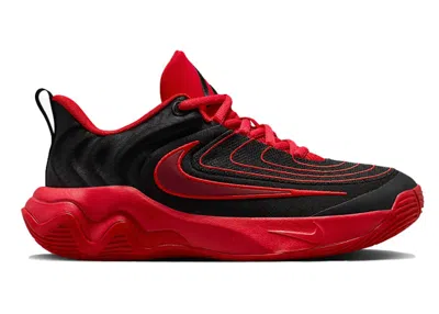 Pre-owned Nike Giannis Immortality 4 Bred Sneakers In Black/university Red/team Red