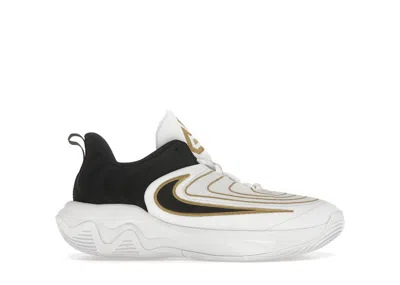 Pre-owned Nike Giannis Immortality 4 Championship Sneakers In White/metallic Gold/black In Multi