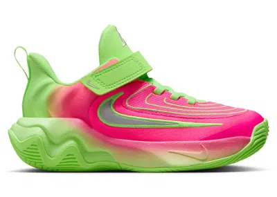 Pre-owned Nike Giannis Immortality 4 Eva Sneakers In Lime Blast/hyper Pink/iron Grey