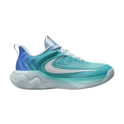 Pre-owned Nike Giannis Immortality 4 Gs 'christmas' | Teal | Kid's Size 5.5 In Blue