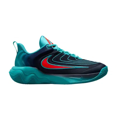 Pre-owned Nike Giannis Immortality 4 Gs 'dusty Cactus Bright Crimson' | Teal | Kid's Size 4 In Blue