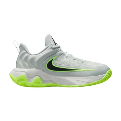 Pre-owned Nike Giannis Immortality 4 Gs 'light Silver Volt Black' | Grey | Kid's Size 4.5 In Gray