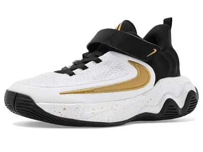 Nike Giannis Immortality 4 (little Kid) Kids Shoes Black/metallic Gold/white: 13 Little Kid M, Faux Leath