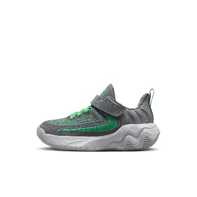 Nike Giannis Immortality 4 Little Kids' Shoes In Smoke Grey/stadium Green/wolf Grey/dark Smoke