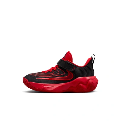Nike Giannis Immortality 4 Little Kids' Shoes In Black/team Red/university Red