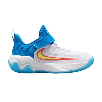 Pre-owned Nike Giannis Immortality 4 Se Ps 'photo Blue Light Lemon Twist' | Kid's Size 12.5