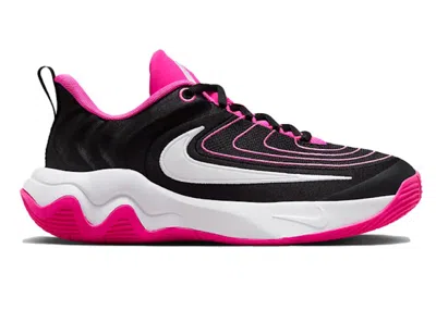 Pre-owned Nike Giannis Immortality 4 Sneakers In Black/laser Fuchsia/white In Multi