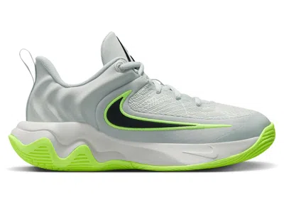Pre-owned Nike Giannis Immortality 4 Sneakers In Light Silver/volt/black