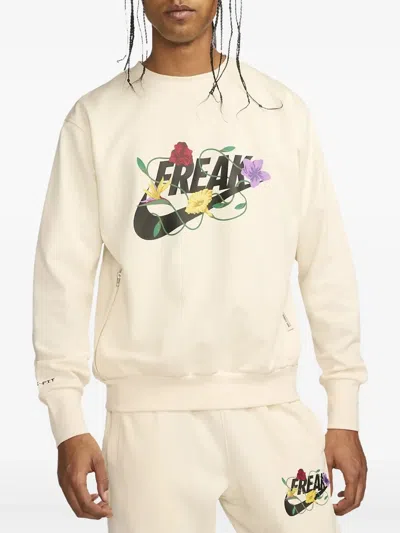 Nike Giannis Standard Issue Sweatshirt In Nude