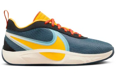Pre-owned Nike Giannis Zoom Freak 6 Olympic Origins Sneakers In Armory Navy Blue/university Gold/cosmic Clay