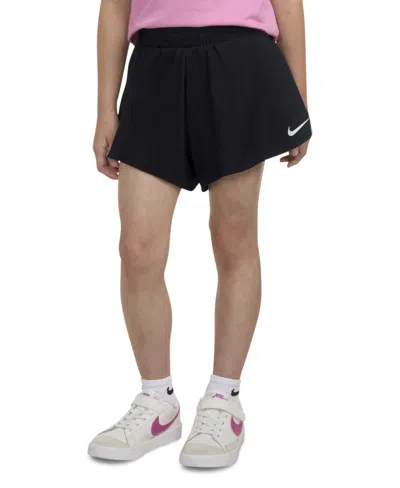 Nike Kids' Girls' 4-6x Dri-fit Play All Day Swing Elastic Waistband Shorts In Black