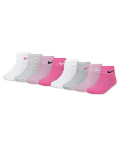 Nike Kids' Girls' 4-6x Ankle Socks, 8-pack In Multi