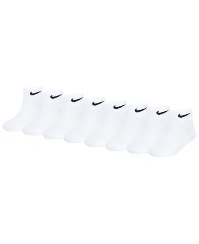 Nike Kids' Girls' 4-6x Ankle Socks, 8-pack In White