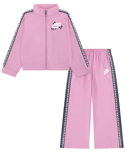 Nike Girls' 4-6x Retro Remix Jacket And Pants, 2-piece Set