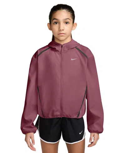 Nike Kids' Girls' 7-16 Full-sleeve Jacket In Brown