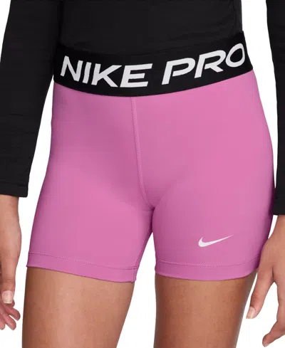 Nike Kids' Girls' 8-18 Dri-fit Pull-on Shorts In Pink