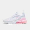 Nike Big Girls Air Max 270 Casual Sneakers From Finish Line In Gray