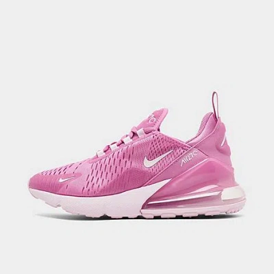 Nike Girls' Big Kids' Air Max 270 Casual Shoes In Magic Flamingo/pink Foam