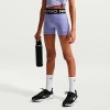 Nike Girls' Big Kids Pro High-waisted Bike Shorts In Purple