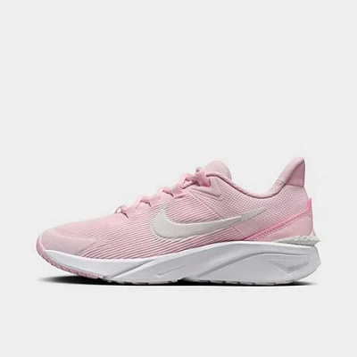 Nike Girls' Big Kids' Star Runner 4 Running Shoes In Pink Foam/white/summit White
