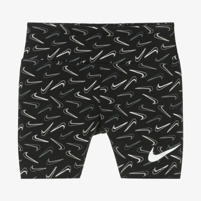 Nike Kids' Girls Black Cotton Shorts