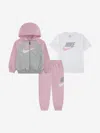 Nike Girls Colourblock Hbr Tracksuit In Multi