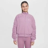 Nike Women's Girls' Dri-fit Training Jacket In Plum Dust/white
