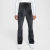 Nike Sportswear Big Kids' (girls') High-waisted Flared Ribbed Leggings In Black/iron Grey