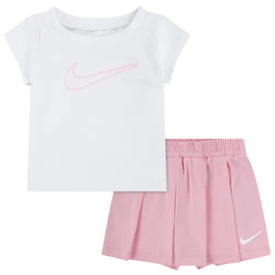 Nike Kids' Girls Infant   All Day Play Skort Set In White