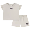 Nike Kids' French Terry T-shirt & Shorts Set In Neutral