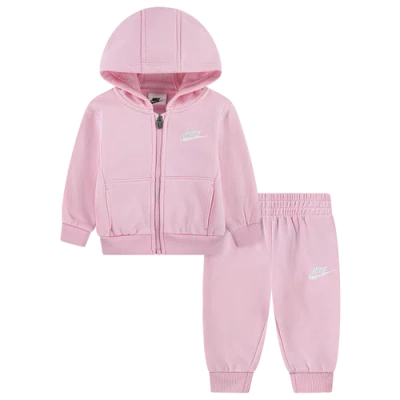 Nike Kids' Girls Infant   Lbr Full-zip Club Set In Pink