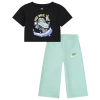 Nike Girls Infant   Nsw Best Foot Forward Wide Leg Pants Set In Emerald Rise/emerald Rise