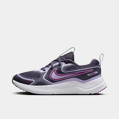 Nike Girls' Little Kids' Cosmic Runner Casual Shoes In Dark Raisin/hydrangeas/white/hot Fuchsia